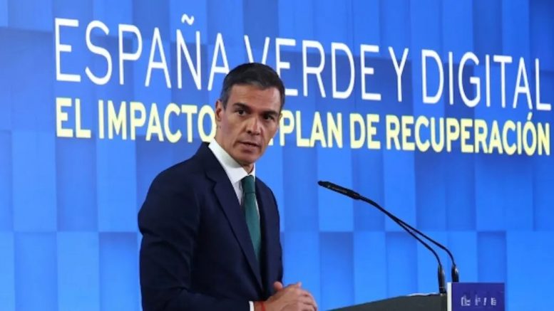 España recibe 6.234 millones de euros del sexto tramo del Plan de Recuperación Pedro Sanchez Plan Recuperacion